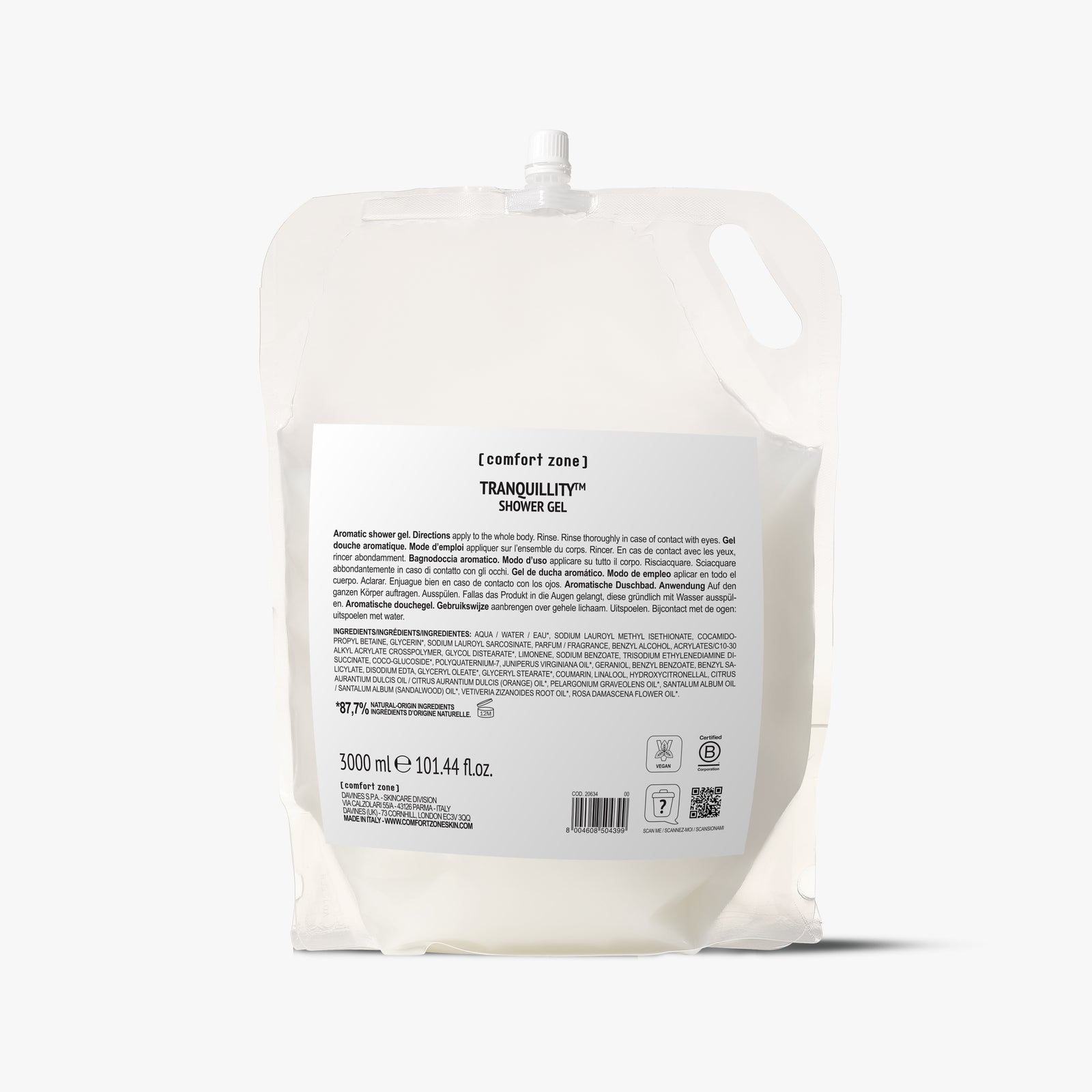 Comfort Zone: Tranquillity&amp;#8482; Shower Gel 3L <p>3L Shower Gel Refillable</p>
-8004608504399
