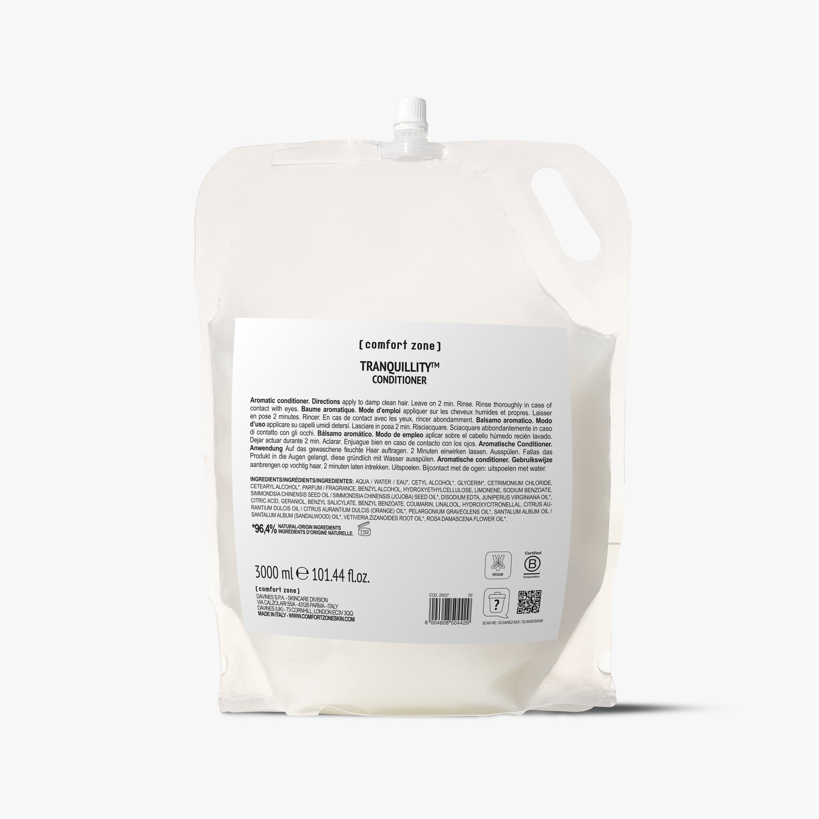 Comfort Zone: Tranquillity&amp;#8482; Conditioner 3L  3L Aromatic Conditioner Refillable  -8004608504429
