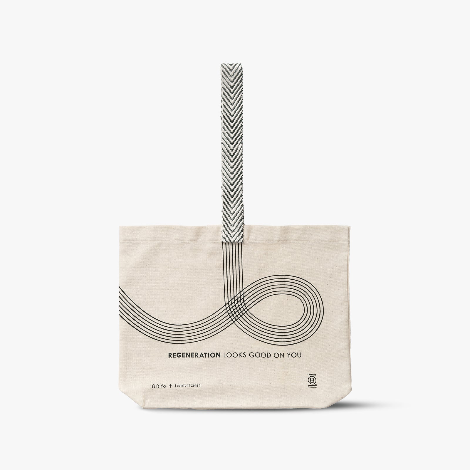 Comfort Zone:  The New Regenerative Movement Bag  Tote bag in regenerated cotton -

